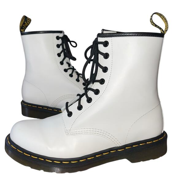 Dr Marten 1460 Smooth Leather Lace Up Boots Welt Stitch - Picture 1 of 14